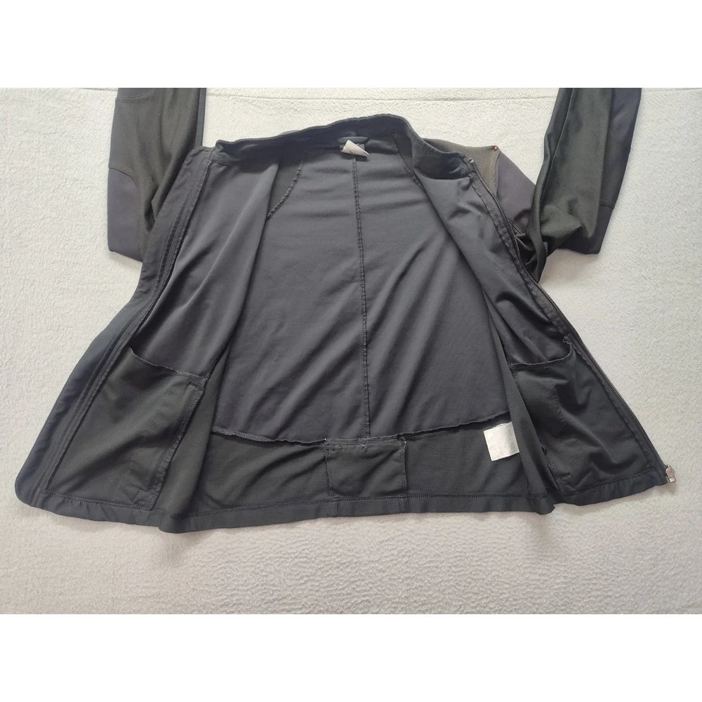 Nike Dri-FIT Womens Full Zip Running Jacket Black Mesh Pockets Size M